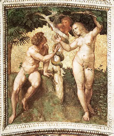 Adam and Eve from the Stanza della Segnatura Raphael